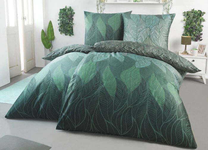 Bettw&auml;sche-Garnitur TANNENGR&Uuml;N