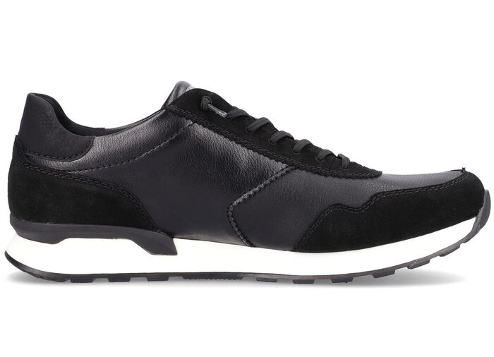 Schn&uuml;r-Sneaker mit herausnehmbarem Textilfu&szlig;bett SCHWARZ