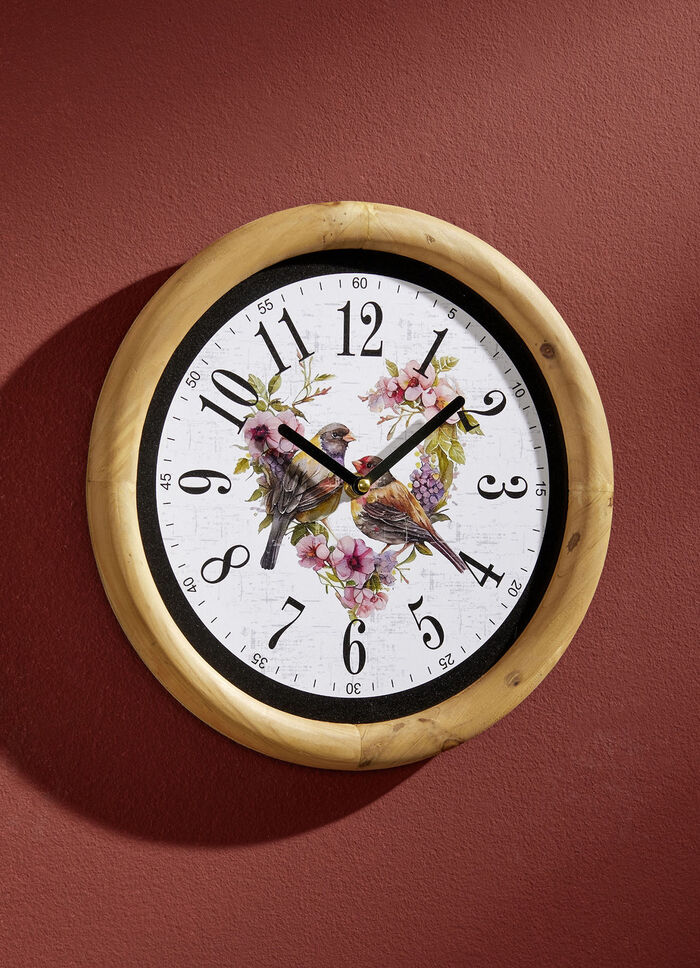 Wanduhr Vögel 