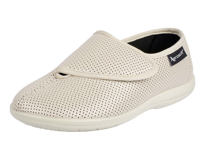 Aerosoft Flex Damen-Klettschuh in Weite H für den kräftigen Fuß BEIGE