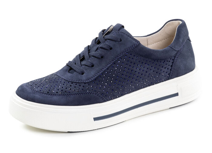 ELENA EDEN Sneaker aus feinem Veloursleder MARINE