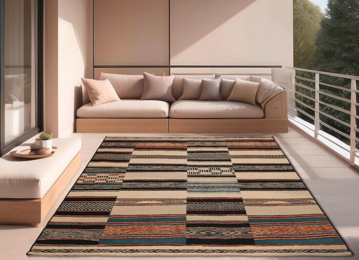 Br&uuml;cke und Teppich f&uuml;r den Innen- und Au&szlig;enbereich 