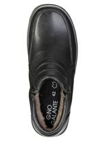 GINO GALANTE, gef&uuml;tterte Herren-Boots, Winterschuhe, mit Lammfell SCHWARZ