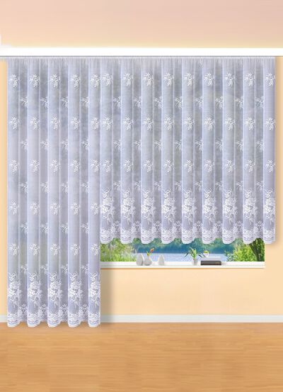 Floral dessinierter Store mit Universalschienenband 