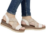 Remonte Sandalette mit Flechtdurchzügen HELLBEIGE-SAND