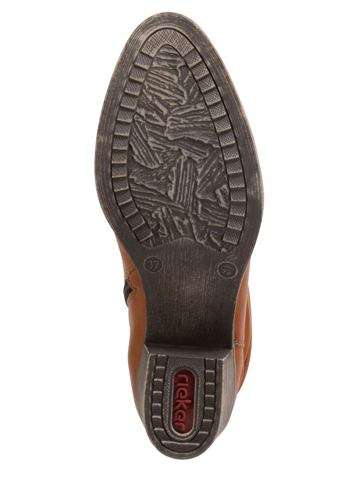 Rieker Western-Stiefelette aus weichem Synthetikmaterial mit Raffung 