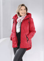 Jacke mit verlängertem Rückteil FEUERROT