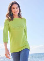 Pullover in Strukturmustermix 