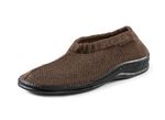 Slipper aus elastischem Strickmaterial BRAUN