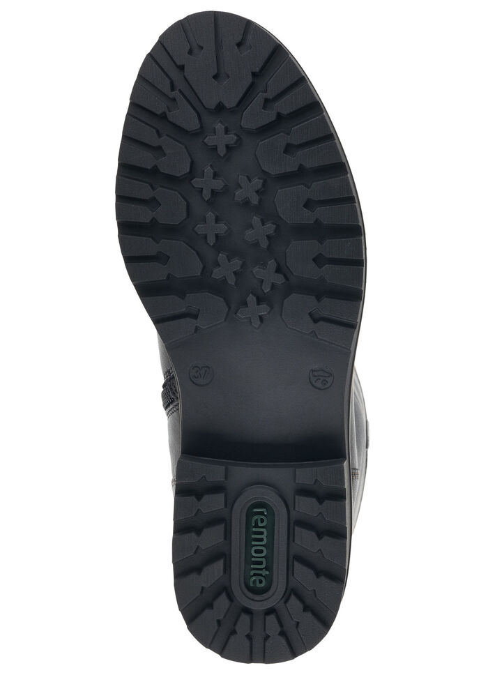 Remonte, gefütterte Damen-Stiefel, Winterschuhe, Weite G, mit Reißverschluss SCHWARZ-MARONE