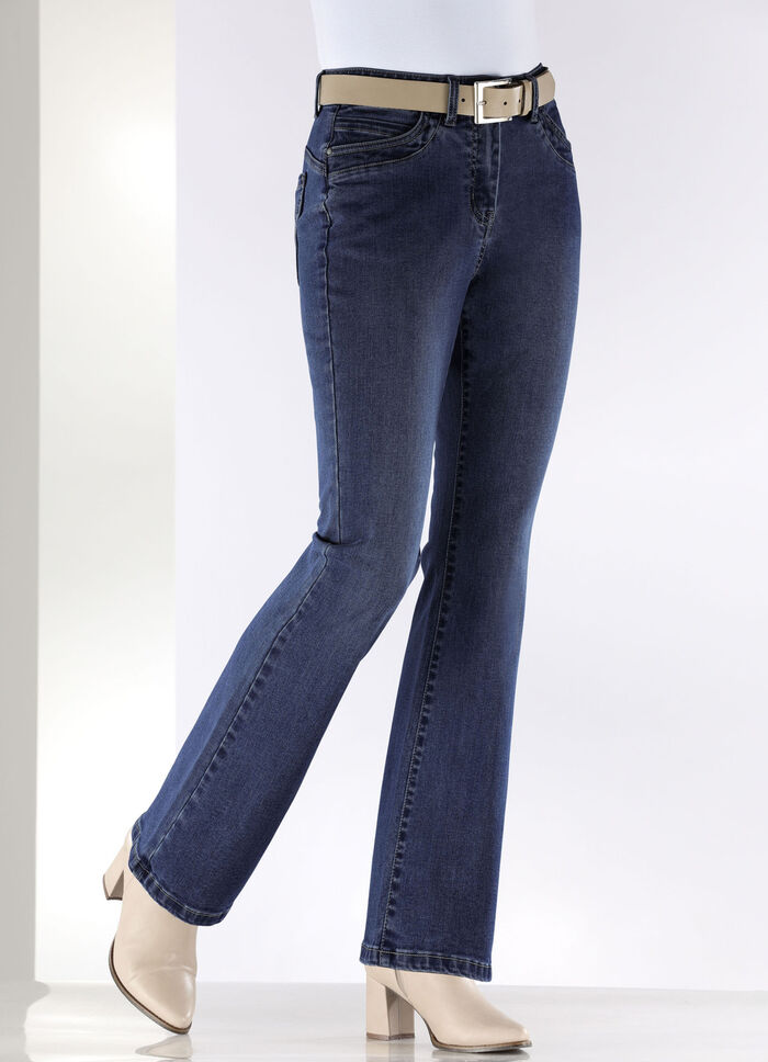 Jeans in 5-Pocket-Form DUNKELBLAU