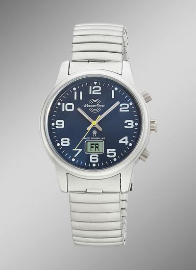 Master Time Funk-Damenuhr mit Edelstahlzugband 
