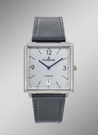 Dugena-Quartz-Herrenuhr mit Titangehäuse 