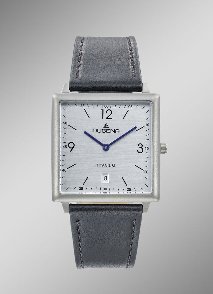 Dugena-Quartz-Herrenuhr mit Titangehäuse 
