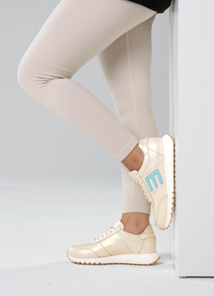 ELENA EDEN Sneaker aus schimmerndem Nappaleder 