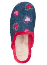 Laurina, warme Damen-Hausschuhe, mit Pl&uuml;sch 