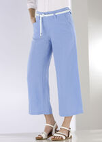 Culotte mit angesagtem Kordelgürtel AZURBLAU