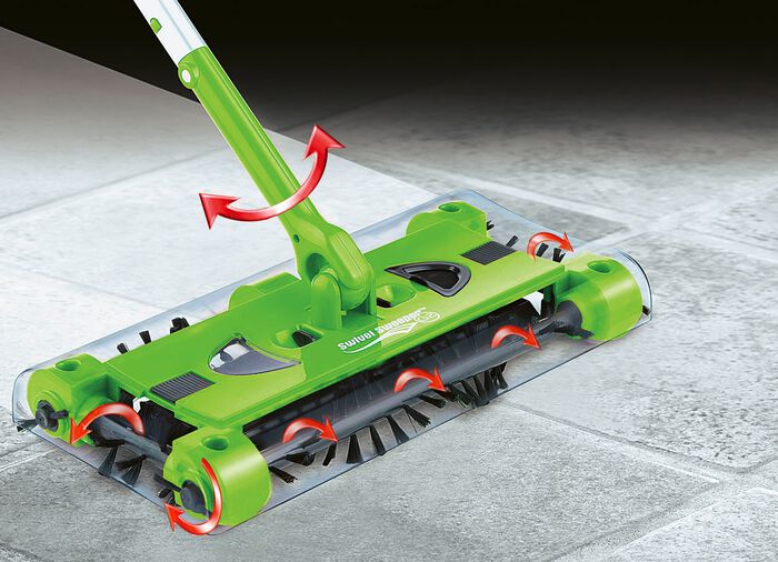 Swivel Sweeper Akku-Besen mit Lithium-Ionen-Akku 