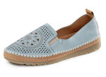 Gemini Slipper aus luftig perforiertem Nappaleder JEANS