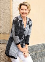 Strickjacke mit Strukturmuster 