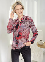 Poloshirt mit Allover-Druck 