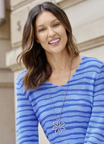 Schlangenkette mit blütenförmigem Anhänger 