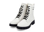 Remonte, schicke Damen-Stiefeletten, Winterschuhe, Weite G, mit Reißverschluss NATURWEISS
