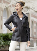 Lederjacke mit 2-Wege-Reißverschluss 