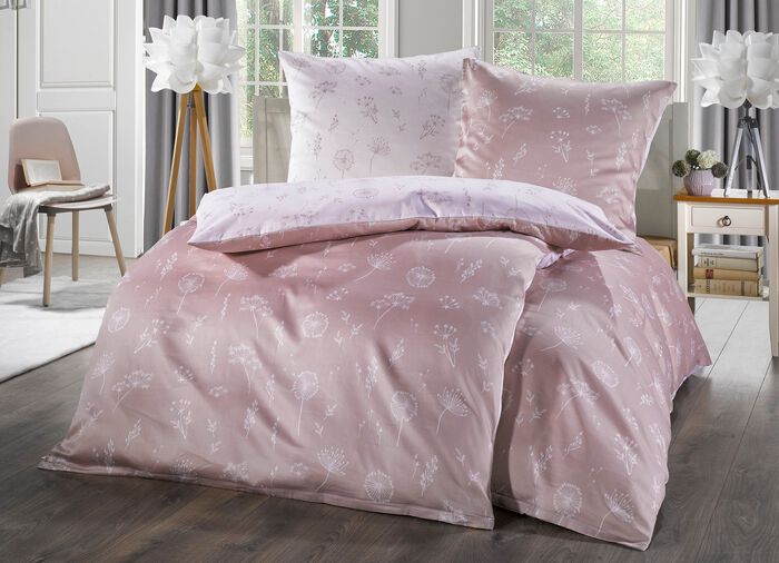 Wunderh&uuml;bsche Wende-Bettw&auml;sche-Garnitur ROS&Eacute;