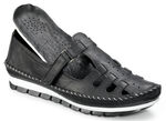Gemini Mokassin-Slipper in sommerlichem Design SCHWARZ