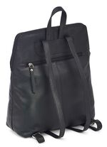 Laurina, Rucksack, Damen, mit zwei verstellbaren Umh&auml;ngeriemen SCHWARZ