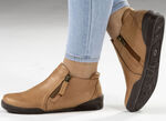 Andrea Conti, sportliche Damen-Boots, mit herausnehmbarem Fußbett COGNAC