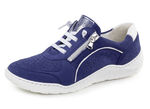 Waldläufer Sneaker mit Perforation MARINE-WEISS