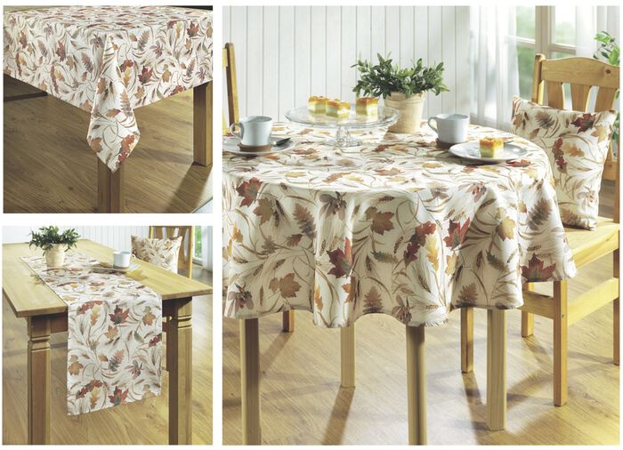 Tisch- und Raumdekoration mit hochwertigem Textildruck 
