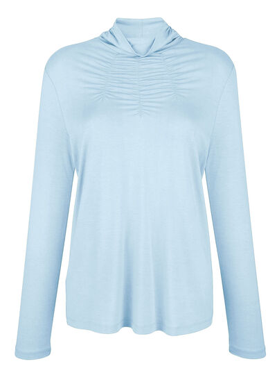 Shirt mit Raffungen in 5 Farben 