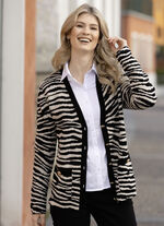 Strickjacke in Jacquard-Dessin 