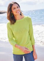 Pullover in Strukturmustermix 