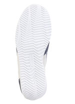 Waldläufer Sneaker aus edlem Leder-Materialmix JEANS-NATURWEISS
