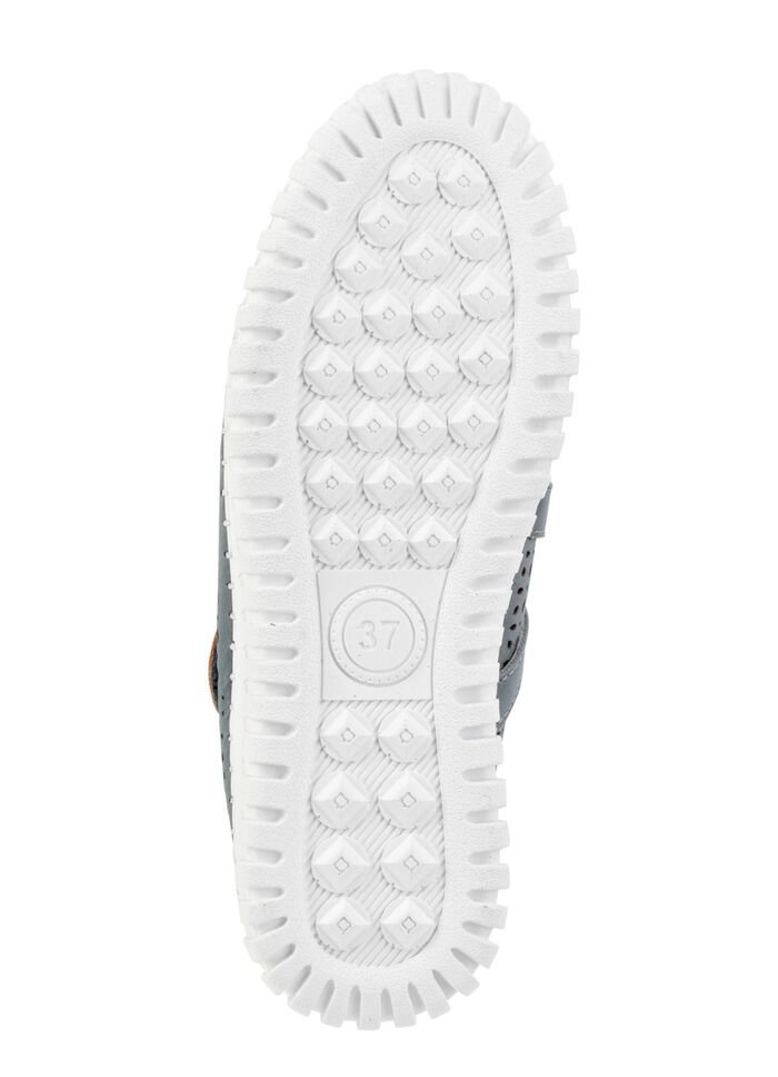 ELENA EDEN Slipper aus Rind-Nappaleder mit braunem Besatz 