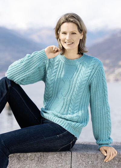Pullover in Grobstrick 