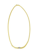 Hochwertige Halskette mit 19 Brillanten 