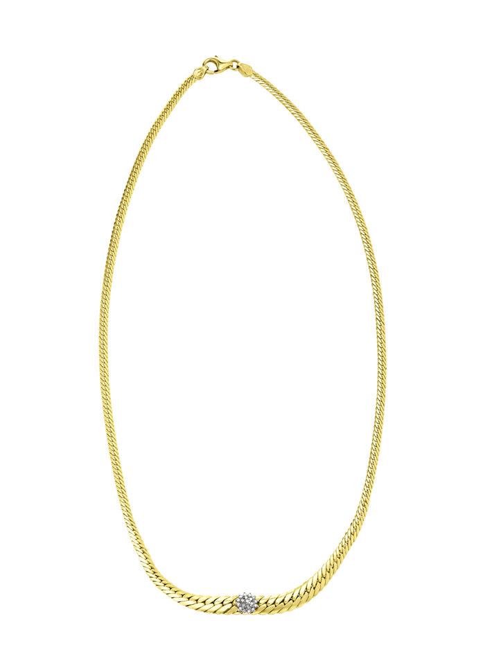 Hochwertige Halskette mit 19 Brillanten 