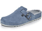 Mubb, klassische Damen-Hausschuhe, Weite H, mit Lammfell BLEU