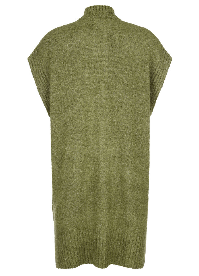 Strickweste aus Bouclé-Melangegarn 