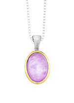 Anh&auml;nger in Bicolor mit Milky-Kunzit 