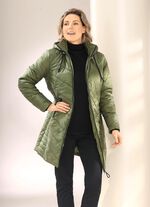 Kurzmantel mit 2-Wege-Reißverschluss KHAKI