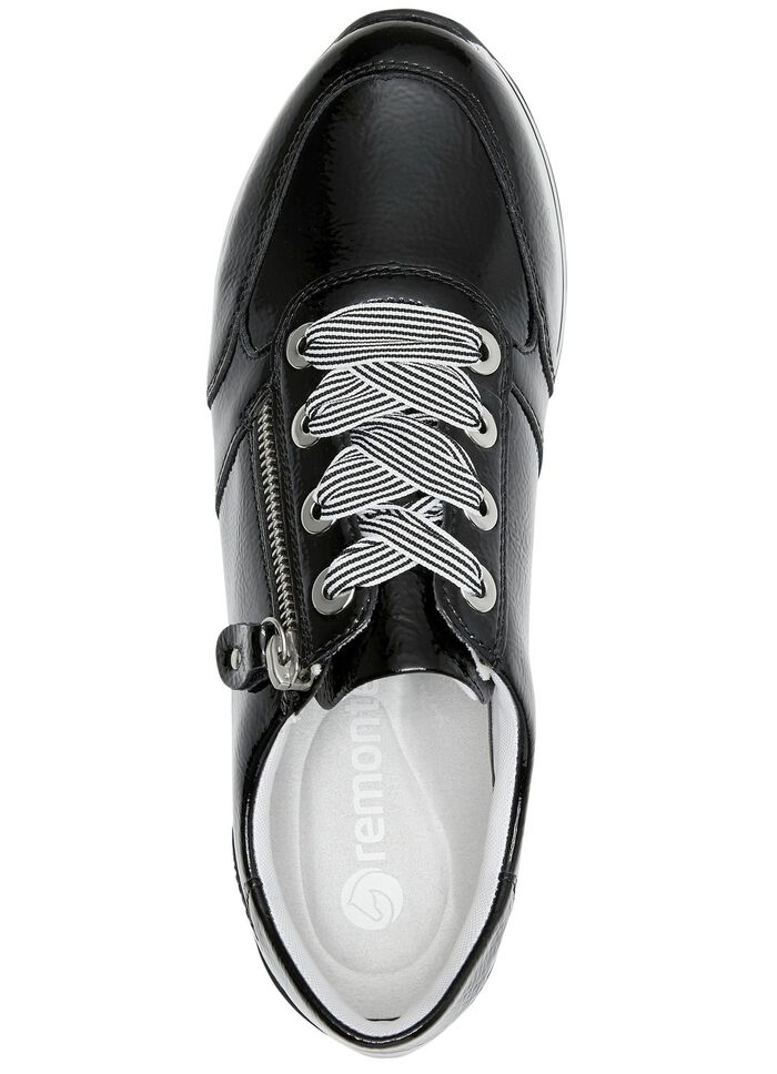 Remonte Sneaker mit effektvoller Schn&uuml;rung SCHWARZ