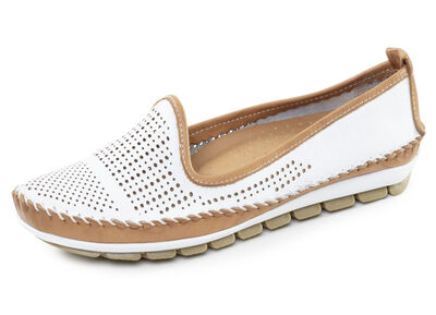 Gemini, sommerliche Damen-Slipper, Weite G, mit herausnehmbarem Fußbett 