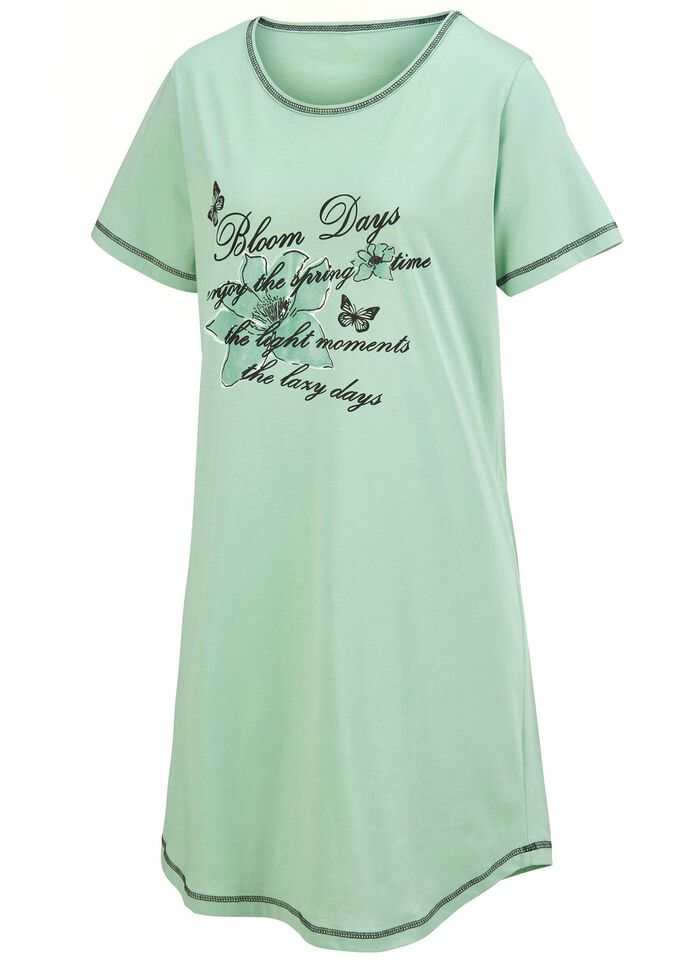 Zweierpack Nachthemden, Kurzarm mit Rundhals 