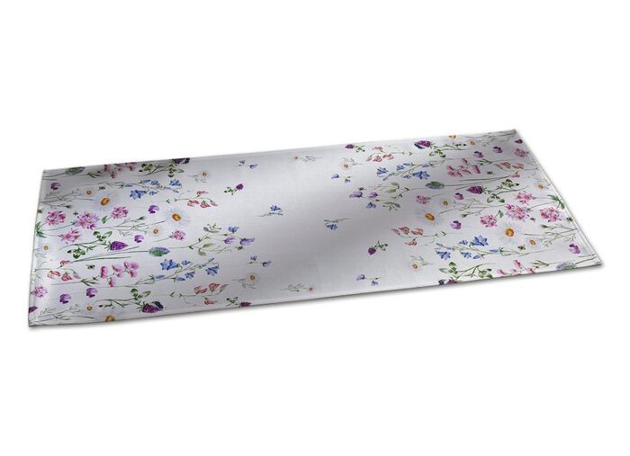 Tisch- und Raumdekoration mit Wiesenblumen-Dessin 